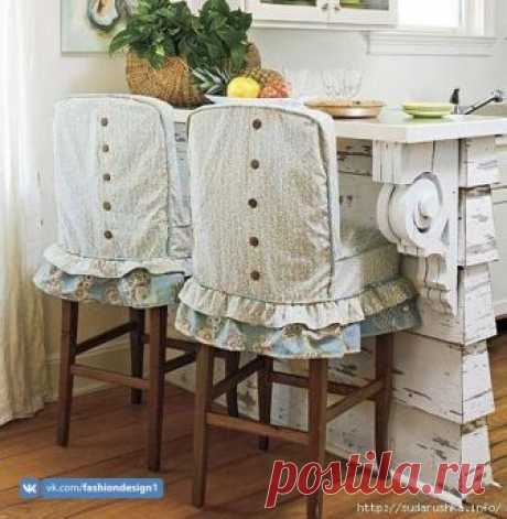 Украшаем стулья чехлами — Сделай сам, идеи для творчества - DIY Ideas