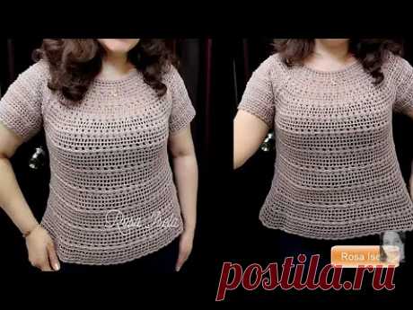 Teje Blusa Alize Parte1
