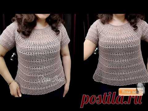 Teje Blusa Alize Parte1