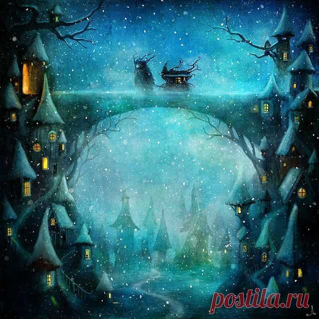 ’Three villages’ (2020).
#alexanderjansson #illustration