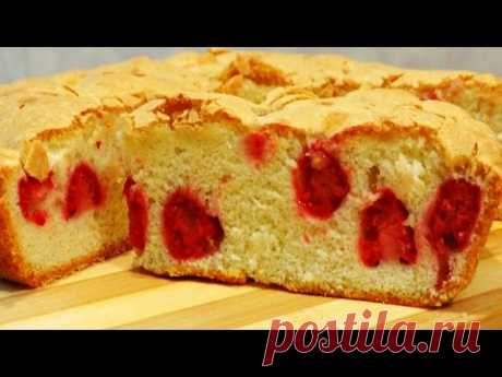 ШАРЛОТКА /  МАЛИНОВАЯ ШАРЛОТКА / БЫСТРЫЙ И ПРОСТОЙ РЕЦЕПТ
