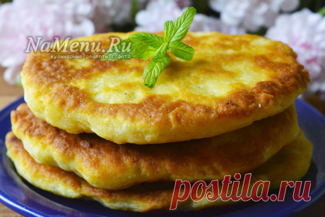 Пышки на кефире, жареные на сковороде