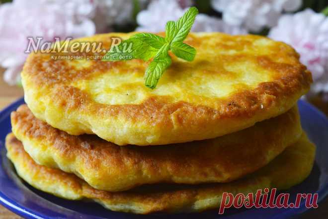 Пышки на кефире, жареные на сковороде
