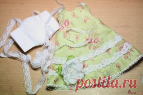 Одежда для кукол Тильда. Платье