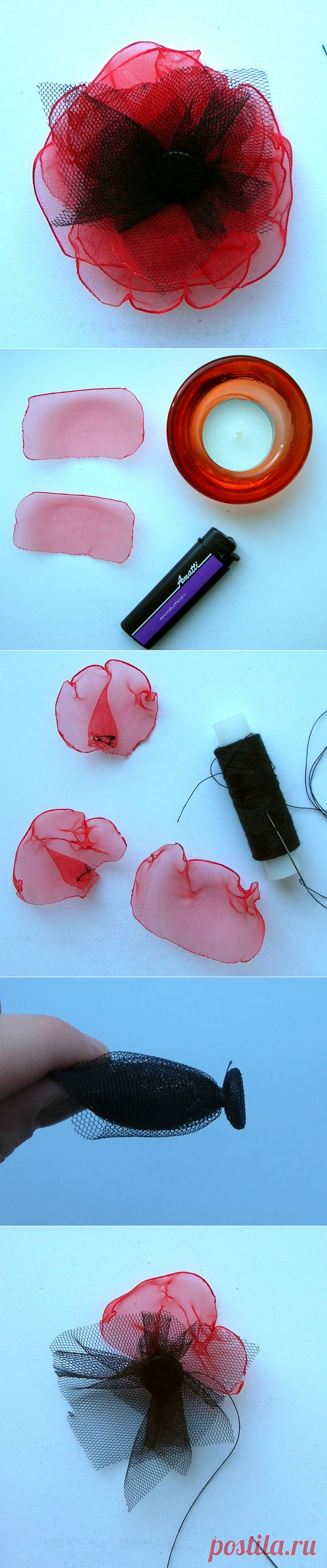 МАК ИЗ ОРГАНЗЫ