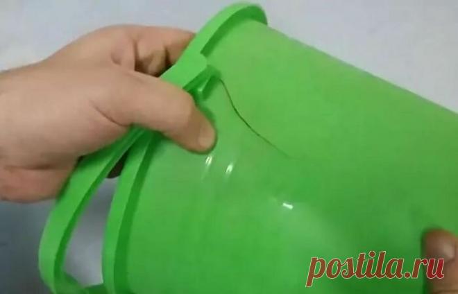 Доступный трюк, как заделать трещину в пластиковом ведре, чтобы не отправлять его в мусорку | Идеи для жизни | NOVATE.RU | Яндекс Дзен