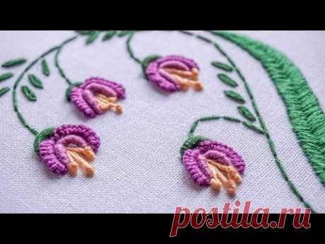 DIY Embroidery Ideas | Stitching Flower Design by Hand | HandiWorks #81 - YouTube