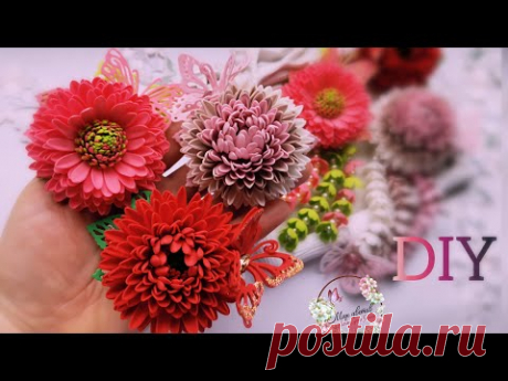 ВОСТОРГ!!!!!🌸Хризантемы, так просто вы ещё не делали.....Машинка для вырубки с AliExpress