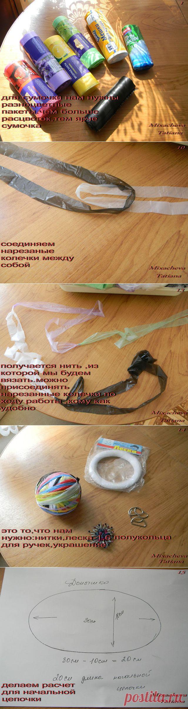 Сумки из пакетов для мусора