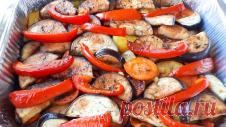 Как приготовить овощи в духовке? Вкусные овощи в духовке. Запеченные овощи в сладком соусе. Баклажаны в духовке. Постные рецепты. | Готовим вкусно/Любимые рецепты | Дзен