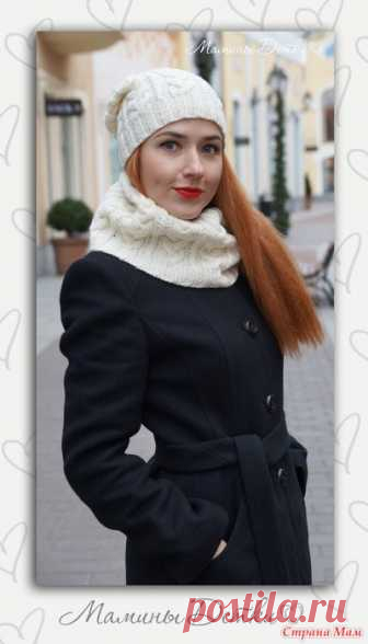 Комплект шапочка и снуд 