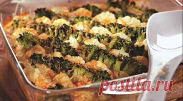 Запеканка с цветной капустой и брокколи, пошаговый рецепт с фото на 464 ккал