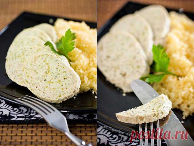 Вкусная пауза - Куриный рулет с брокколи и яблоком.