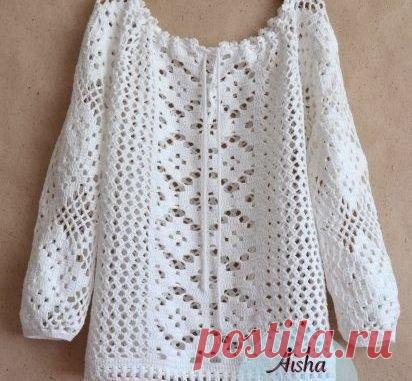 Кружевная блузка.