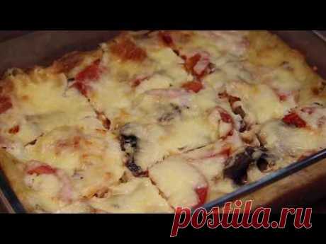 Готовила я пиццу &quot;Чистая кухня&quot; всего 10 минут (не учитывая время выпекания)! Без раскатки теста!