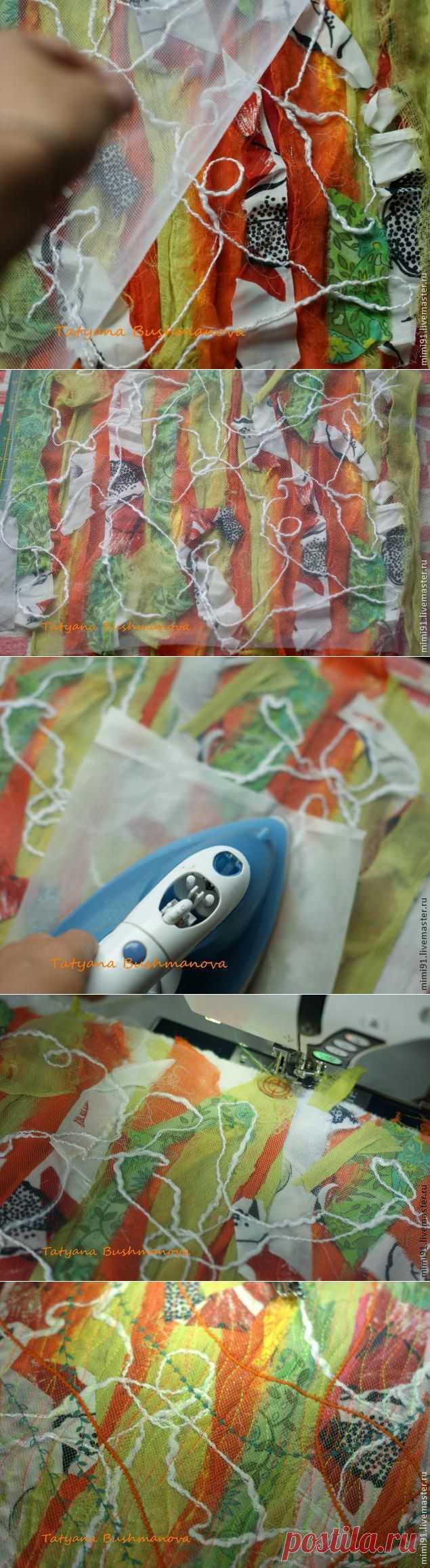 Делаем арт ткань для своих работ - Ярмарка Мастеров - ручная работа, handmade