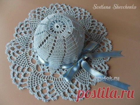 Детская шляпка крючком. Работа Светланы Шевченко - вязание крючком на kru4ok.ru