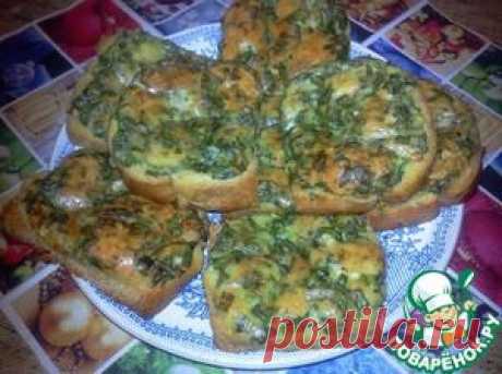 Бутерброды с яйцом, сыром и зеленью