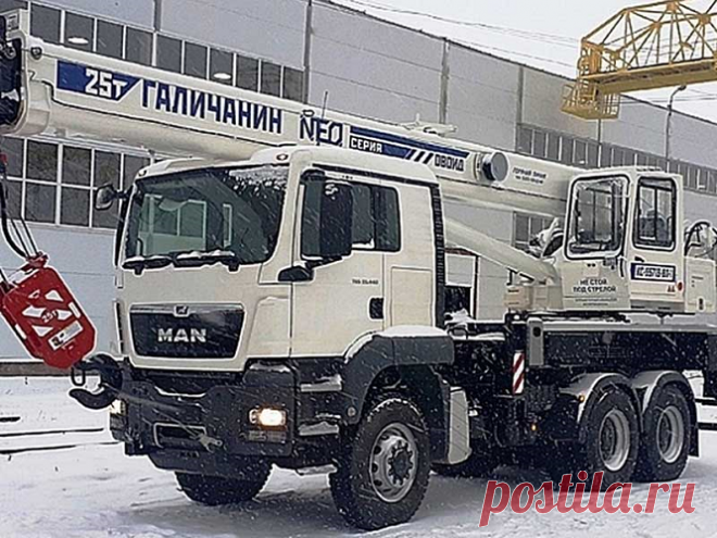 КС-55713-8Л-1: новый автокран 6х6 на шасси MAN TGS — Kovsh.dp.ua