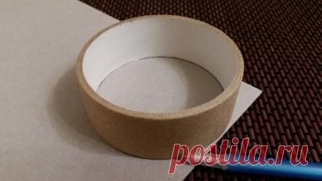 Создаем шкатулку для колец из бобины от скотча - Ярмарка Мастеров - ручная работа, handmade