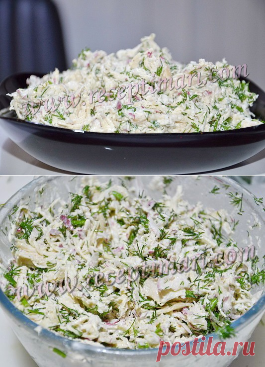 Салат с курицей и редисом. Куриный салат с редисом
