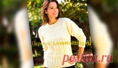 Оригинальный пуловер | Loveknitting.ru