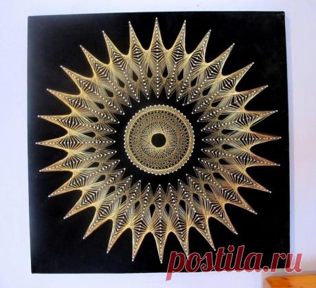 Декор для дома своими руками - Стринг Арт!