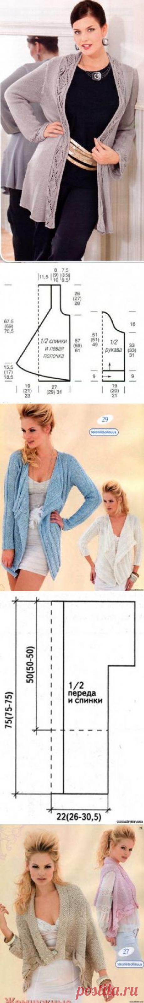 Стильные жакеты и жилеты — Рукоделие