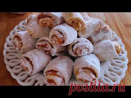 Очень вкусное нежное печенье с вареньем!Лёгкий рецепт 💯