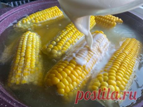 Забытый русский способ варить кукурузу. Про него несправедливо забыли, очень зря. Получается в 5 раз вкуснее | Отчаянная Домохозяйка | Яндекс Дзен