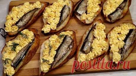 Вкусные и красивые бутерброды на праздничный стол