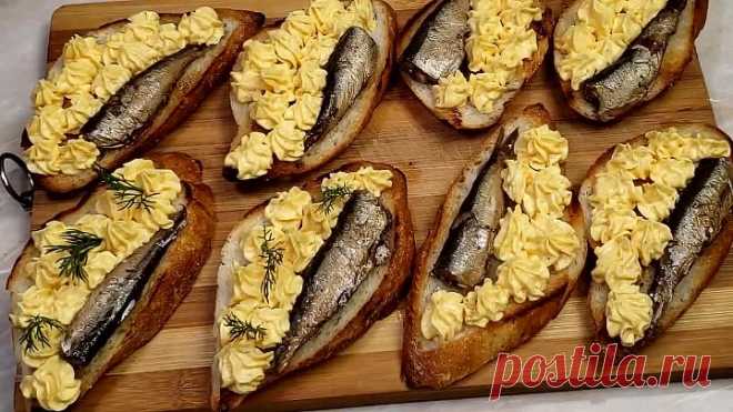 Вкусные и красивые бутерброды на праздничный стол