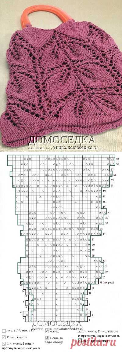 сумка спицами | ДОМОСЕДКА