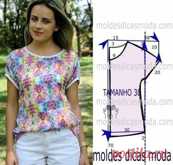 Самые простые выкройки летних блузок, справится начинающая швея | Самошвейка | Яндекс Дзен