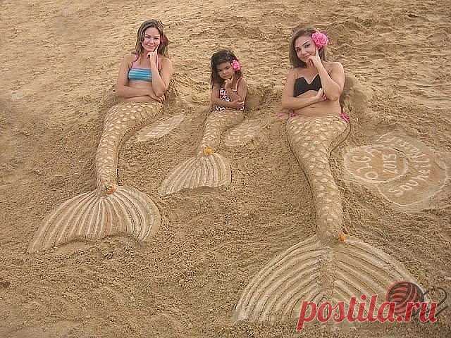 Пляжный креатив. Рыбный день.