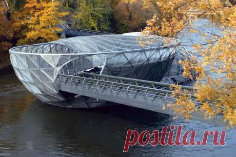 Муринзель: мост-остров в городе Грац (Австрия) - Путешествуем вместе