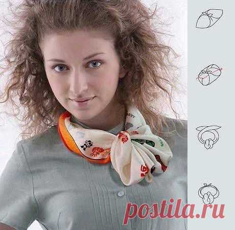 как красиво завязать шарф