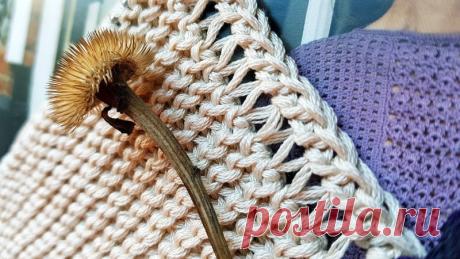 Оформляем край изделия спицами