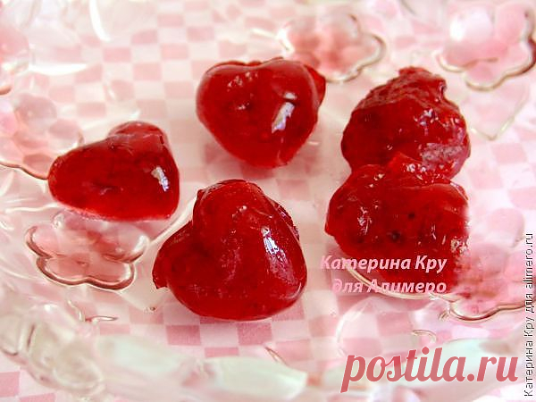 Желейные конфеты из клюквы / Рецепты с фото