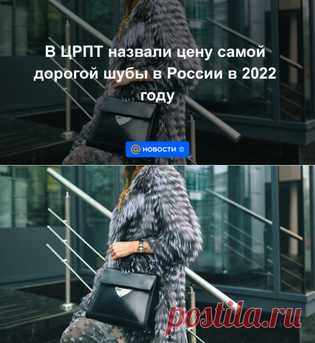 В ЦРПТ назвали цену самой дорогой шубы в России в 2022 году | 28 декабря 2022 - Новости Mail.ru