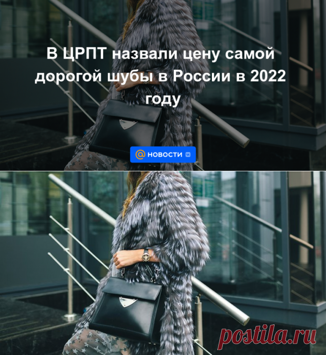В ЦРПТ назвали цену самой дорогой шубы в России в 2022 году | 28 декабря 2022 - Новости Mail.ru