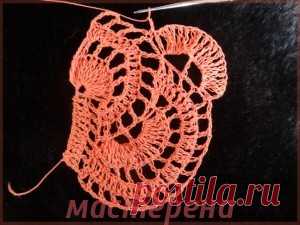 Ажурные полосы крючком Мастерена