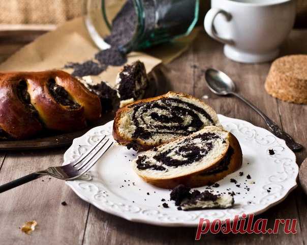 Творожный рулет с маком