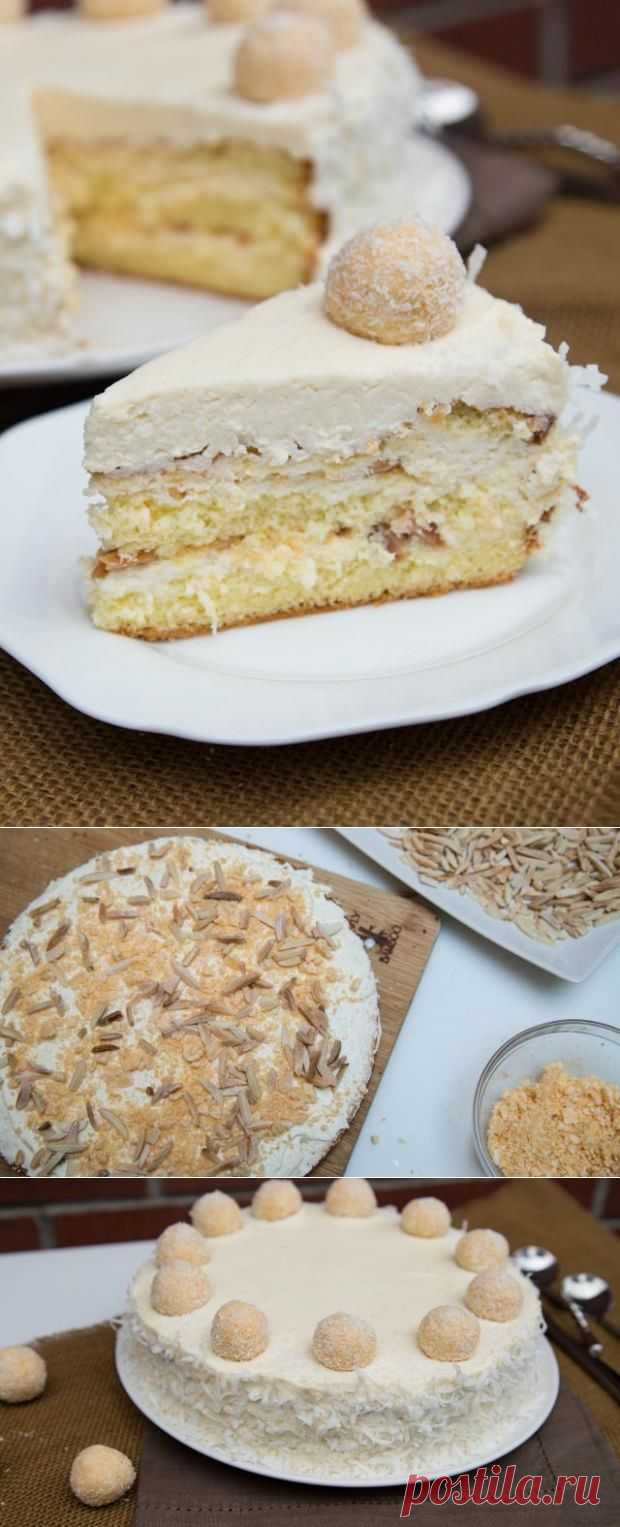 Ferrero Raffaello Cake Recipe | Mom's Dish