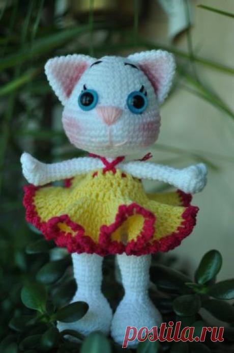 Кошечка крючком (перевод, китайская схема)