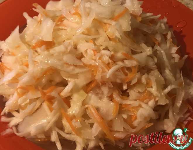 Капуста, маринованная за сутки – кулинарный рецепт