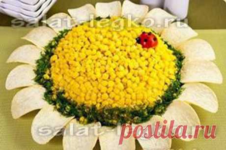 Салаты с консервированной кукурузой