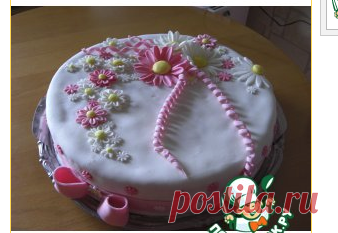 Ромашки из мастики - кулинарный рецепт