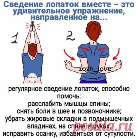 Простое действие для оздоровления верхней части спины, устранения жира с проблемных зон и снятия болевого синдрома