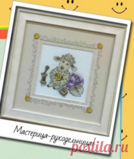 Мастерица-рукодельница- схема для вышивки крестом Мастерица-рукодельница из буклета Улыбка